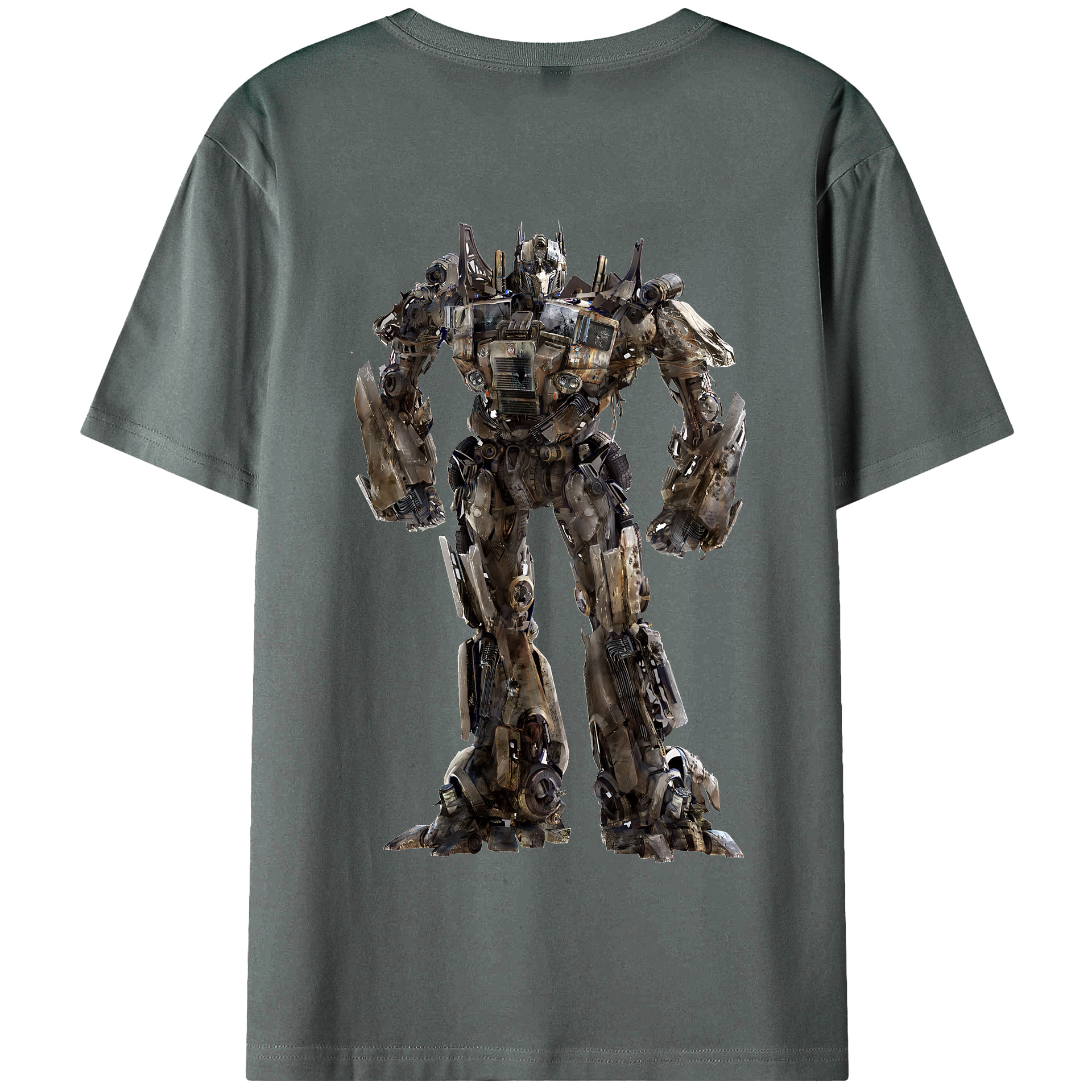 （画像用） Transformers トランスフォーマー 綿100％半袖Tシャツ（背面プリント）